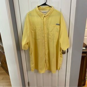 Columbia Men's Bright Yellow Casual Shirt